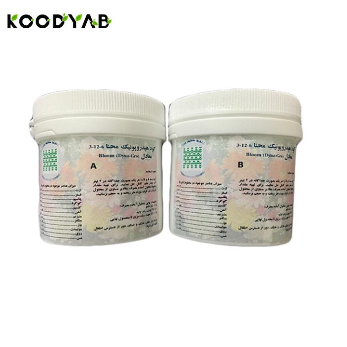 کود هیدروپونیک جامد مخصوص گلدهی کد B1000   محنا