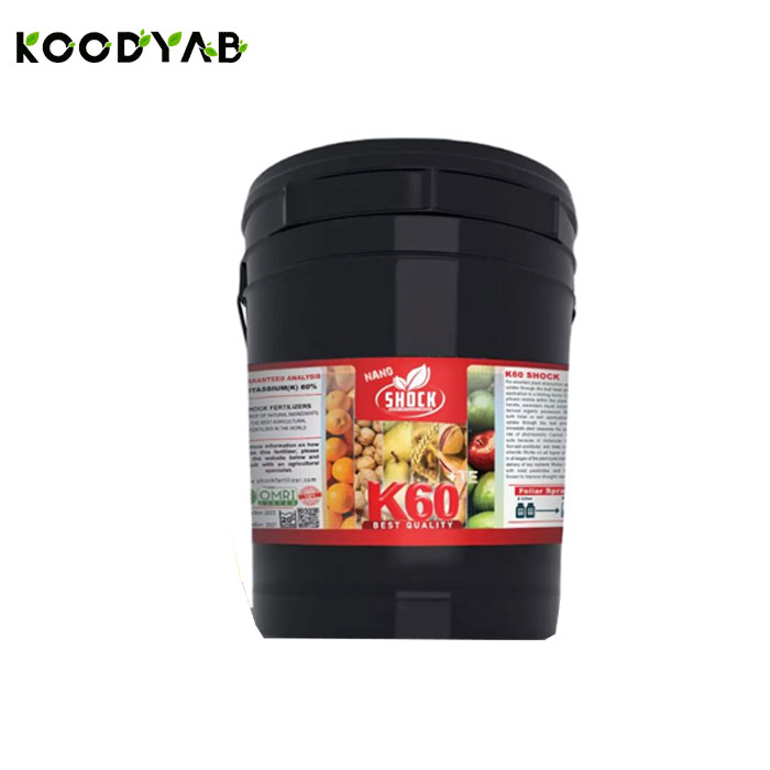 کود پتاس بالا 60 درصد شوک 20 لیتری  شوک