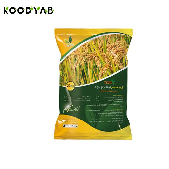 کود ویژه برنج ۱۲ ۴ ۱۲ حاوی سیلیس و روی تاپ پلاس 