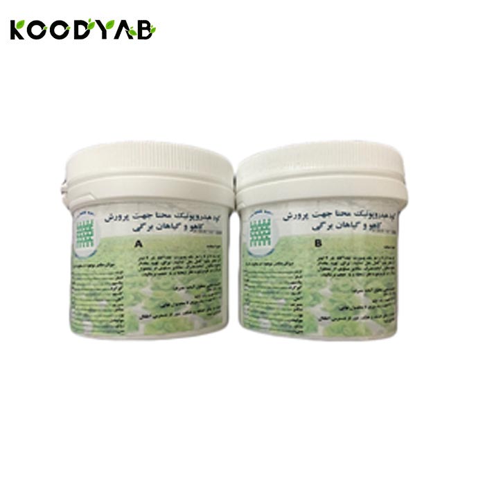 کود  هیدروپونیک جامد کاهو و سبزیجات برگی  کد L100 محنا