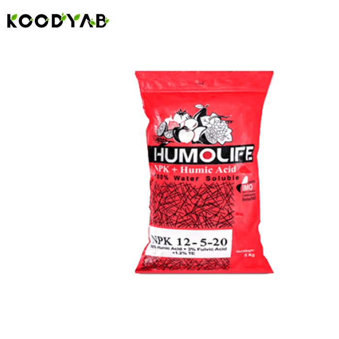 کود 20 5 12 هیومیک دار هومولایف