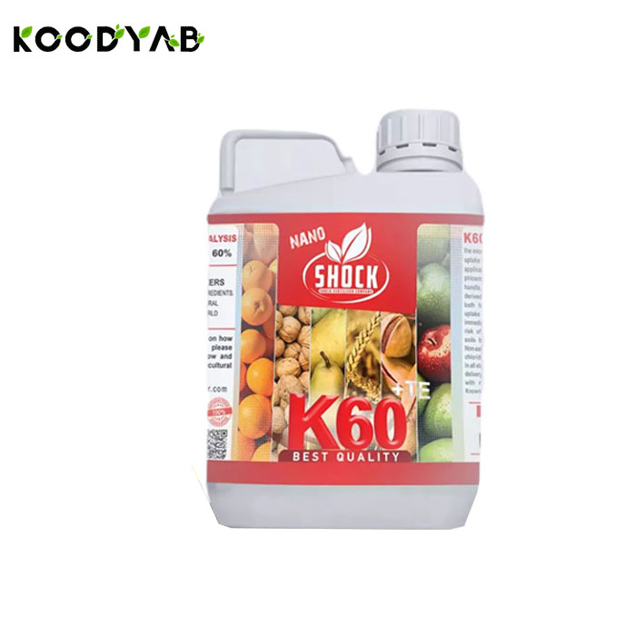 کود پتاس بالا 60 درصد شوک 5 لیتری شوک